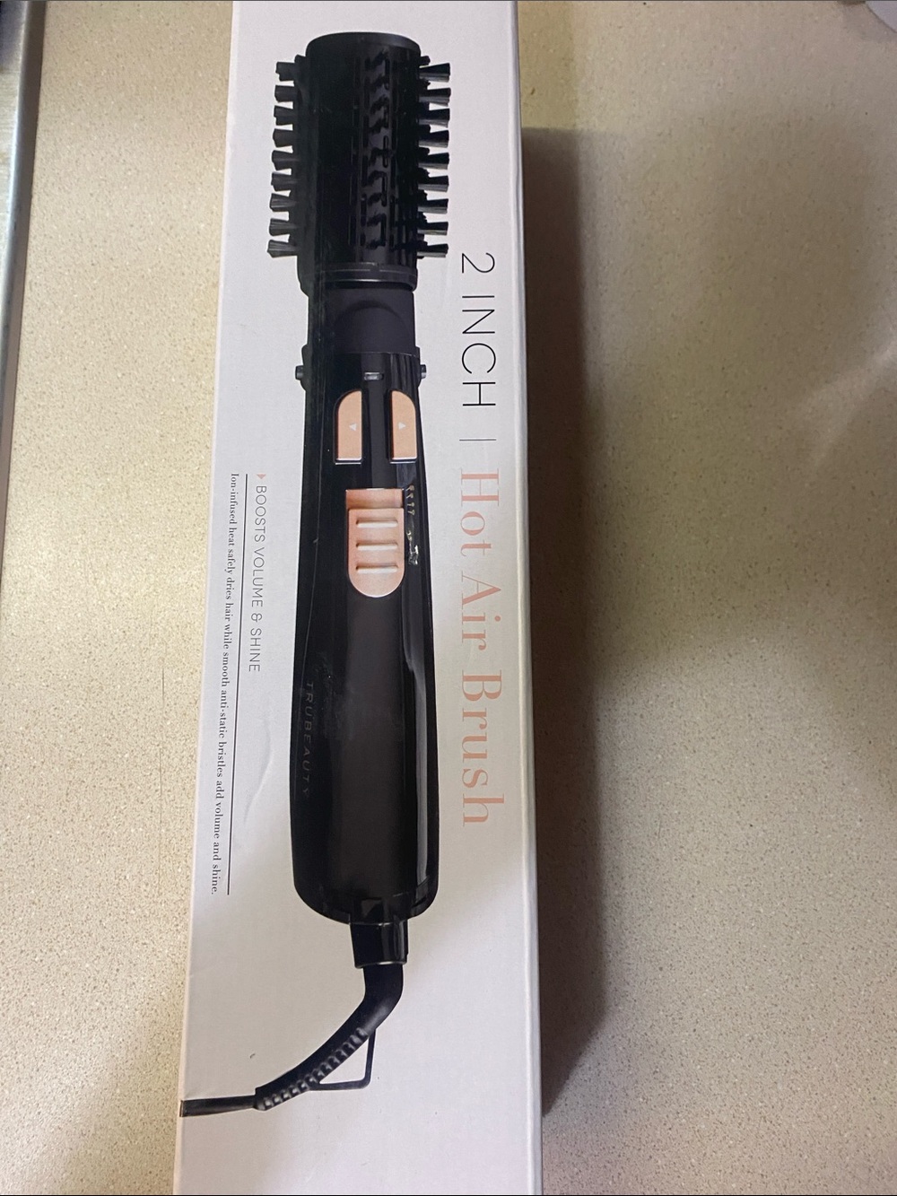 Black 2-Inch Hot Air Brush for Women Hair Styling